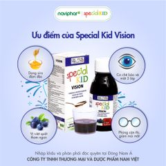 Siro Bổ Mắt Chính Hãng Special Kid Vision - Tăng Cường Thị Lực, Giảm Nhức Mỏi Mắt Cho Trẻ Em - 125ml