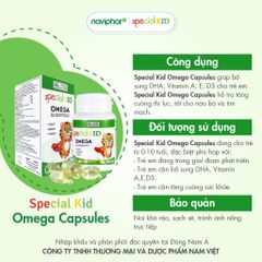 Viên nang Special Kid Omega Capsules - Hỗ trợ tăng khả năng tập trung, thị lực cho trẻ - 30/60 viên