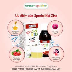 Siro Special Kid Zinc 125ml - Tăng Cường Đề Kháng, Hỗ Trợ Trẻ Biếng Ăn, Tiêu Chảy - Dinh Dưỡng Thiết Yếu Cho Trẻ Em