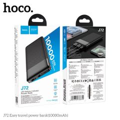 Pin Sạc Dự Phòng Hoco J72 Chính Hãng 10000mAh - Chống Cháy - Thiết Bị Số An Toàn, Dễ Dàng Mang Theo