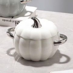 Hũ Sứ Bí Decor 1,6L - Hũ Đựng Đồ Sang Trọng Chịu Nhiệt, Dụng Cụ Nhà Bếp Tiện Lợi Cho Món Ăn Thơm Ngon