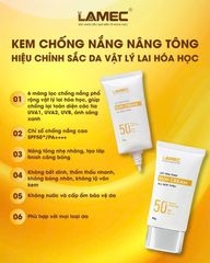 Kem Chống Nắng Kháng Nước Lamec Suncream SPF 50+ PA++++ - Bảo Vệ Da Tối Đa, Không Lem, Dưỡng Ẩm Mịn Màng, Thích Hợp Mọi Hoàn Cảnh