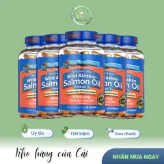 Dầu Cá Hồi Hoang Dã Pure Alaska Omega-3 1000mg - 210 Viên Hỗ Trợ Tim Mạch, Não Bộ & Làm Đẹp Da - Sản Phẩm Chính Hãng Mỹ