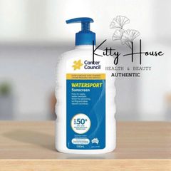 Kem chống nắng thể thao dưới nước Cancer Council SPF 50+ Watersport 500ml Pump