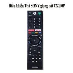 Điều khiển Remote Tivi SONY GIỌNG NÓI VOICE RM-TX200P - Phụ kiện Tivi Thông Minh, Bao gồm Pin, Thiết Kế Nhỏ Gọn, Made in China