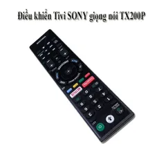 Điều khiển Remote Tivi SONY GIỌNG NÓI VOICE RM-TX200P - Phụ kiện Tivi Thông Minh, Bao gồm Pin, Thiết Kế Nhỏ Gọn, Made in China