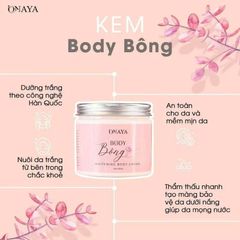 Kem Body ONAYA Dưỡng Da Trắng Sáng, Đều Màu, Dưỡng Ẩm 240g - Giúp Phục Hồi Da Mềm Mịn, Ngăn Ngừa Lão Hóa