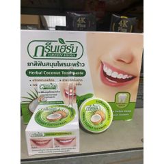 Kem Tẩy Trắng Răng Green Herbal Novolife Thái Lan - Gel Làm Sáng Răng, Loại Bỏ Ố Vàng, Hơi Thở Thơm Mát, An Toàn, Hiệu Quả Sau 14 Ngày