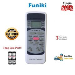 Điều khiển Remote Điều hòa Funiki SC SH HSC 09 12 18 24 - Thiết kế nhỏ gọn, dễ sử dụng, tặng kèm pin