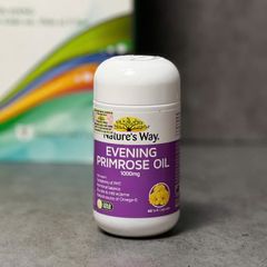 Viên Uống Hỗ Trợ Da Và Nội Tiết Nature’s Way Evening Primrose Oil 1000mg - Giảm Triệu Chứng PMS và Cải Thiện Sức Khỏe Da Hộp 60 Viên