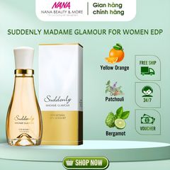 Nước Hoa Nữ Suddenly Madame Glamour 50ml - Hương Cam Bergamot và Hoắc Hương Quyến Rũ, Phong Cách Sang Trọng Từ Đức