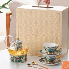 Bộ Ấm Chén Sứ Cao Cấp Họa Tiết Chim - Sang Trọng, An Toàn, Quà Tặng Lý Tưởng Dịp Lễ, Sinh Nhật