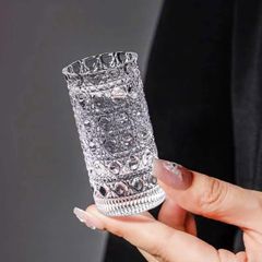 Set 6 Ly Shot 20ml Diamond Sang Trọng - Cốc Uống Rượu Thủy Tinh Cao Cấp Họa Tiết Kim Cương Độc Đáo
