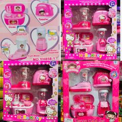 Bộ Đồ Chơi Nấu Ăn Hello Kitty YH858-1 - 4 Món Đồ Gia Dụng Có Hiệu Ứng Đèn Và Âm Thanh Dành Cho Trẻ Em