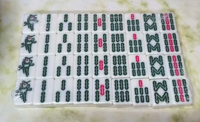 Bộ Cờ Mạt Chược Size Lớn 40mm - 144 Quân Cao Cấp, Phụ Kiện và Túi Đựng Đẹp, Trò Chơi Gia Đình và Bạn Bè