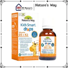 Giọt Vitamin D3 + K2 Nature's Way 11ml - Hỗ trợ hấp thụ canxi, tăng cường sức khỏe xương cho trẻ em và người lớn.