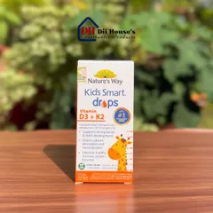 Giọt Vitamin D3 + K2 Nature's Way 11ml - Hỗ trợ hấp thụ canxi, tăng cường sức khỏe xương cho trẻ em và người lớn.