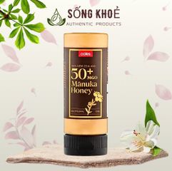 Mật Ong Manuka MGO 50+ Coles 350g - Mật Ong Nguyên Chất New Zealand, Hỗ Trợ Kháng Khuẩn, Giảm Ho, Chăm Sóc Da
