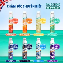 Xịt Gội Khô Batiste - Giải Pháp Chăm Sóc Tóc Nhanh Chóng, Tiện Lợi, Không Cần Nước, Thích Hợp Mọi Loại Tóc
