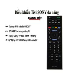 Điều Khiển Remote Tivi SONY RM-L1165 Thay Thế Đa Năng - Tương Thích Tất Cả TV SONY, Phụ Kiện Tiện Lợi, Giá Rẻ