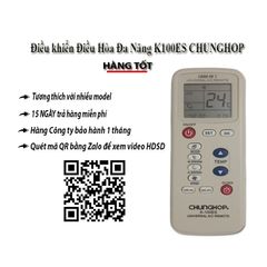 Điều Khiển Remote Đa Năng CHUNGHOP K-100ES - Thay Thế Tốt Cho Điều Hòa Mitsubishi, LG, Panasonic, Gree, Tiết Kiệm Điện, Dễ Dàng Sử Dụng