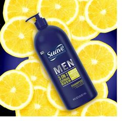 Tắm Gội Suave Men 3-in-1 Citrus 1.18L - Chăm Sóc Nam Giới Tiện Lợi, Dầu Gội, Sữa Tắm Mát Lành Từ Chanh