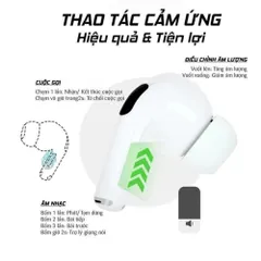 Tai Nghe Bluetooth A11 Pro Ultimate - 28 Chức Năng Thông Minh, Chống Ồn ANC/ENC, Màn Hình Cảm Ứng, Thiết Kế Nhỏ Gọn, Âm Thanh Chất Lượng Cao