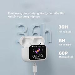 Tai Nghe Bluetooth A11 Pro Ultimate - 28 Chức Năng, Màn Hình Cảm Ứng, Chống Ồn ANC/ENC - Trải Nghiệm Âm Thanh Tối Ưu