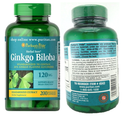 Bổ Não Ginkgo Biloba 120 Mg 100 Viên - Mỹ