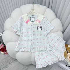 Set đồ ngủ Hellokitty Bigsize - Bộ đồ ngủ đũi ngắn dễ thương, thoáng mát, phong cách trẻ trung tại nhà, quà tặng lý tưởng cho mọi dịp
