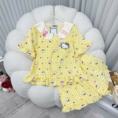 Set đồ ngủ Hellokitty Bigsize - Bộ đồ ngủ đũi ngắn dễ thương, thoáng mát, phong cách trẻ trung tại nhà, quà tặng lý tưởng cho mọi dịp