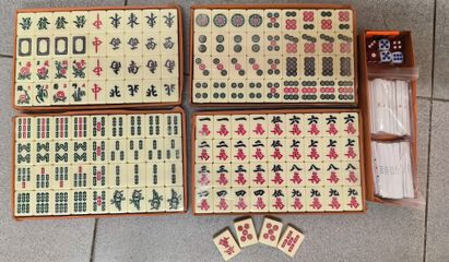Bộ Cờ Mạt Chược Nhật và Trung - Chơi Hai Kiểu, 144 Quân Cờ + 4 Quân Dora - Trò Chơi Thú Vị Cho Gia Đình