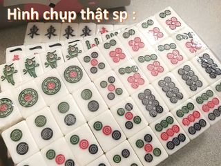 Bộ Cờ Mạt Chược Bạch Ngọc Size Trung - 30mm, 144 Quân, Chất Liệu Nhựa Melamine, Trò Chơi Giải Trí Thú Vị