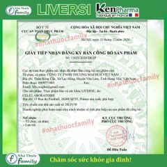 Viên Bổ Gan LIVERSI - Hỗ Trợ Giải Độc Gan, Hạ Men Gan Hiệu Quả Nhập Khẩu Từ Pháp, Tăng Cường Chức Năng Gan, Giảm Nguy Cơ Tổn Thương Gan