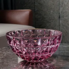 Tô Kim Cương Xanh Dương 28cm Bohemia - Pha Lê Cao Cấp Sang Trọng, Chống Trầy Xước, Không Gỉ, An Toàn Máy Rửa Chén