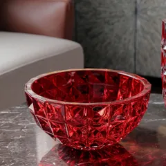 Tô Kim Cương Xanh Dương 28cm Bohemia - Pha Lê Cao Cấp Sang Trọng, Chống Trầy Xước, Không Gỉ, An Toàn Máy Rửa Chén