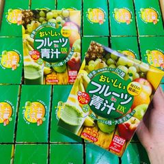 Bột uống rau xanh vị trái cây Oishii Fruits in Aojiru DX Japan 24 gói