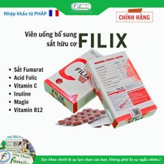 Viên Uống Bổ Sung Sắt & Acid Folic FILIX Nhập Khẩu Pháp - Hỗ Trợ Thiếu Máu, Dinh Dưỡng Cho Phụ Nữ Mang Thai