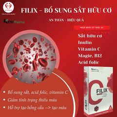 Viên Uống Bổ Sung Sắt & Acid Folic FILIX Nhập Khẩu Pháp - Hỗ Trợ Thiếu Máu, Dinh Dưỡng Cho Phụ Nữ Mang Thai