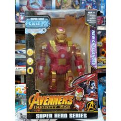 Đồ Chơi Mô Hình Người Sắt Iron Man Avengers - Chạy Bằng Pin Có Đèn & Âm Thanh - Quà Tặng Trẻ Em Ý Nghĩa