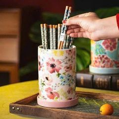 Bình Sứ Đa Năng Họa Tiết Hoa Magrace Paris - Decor Sang Trọng Cho Không Gian Sống, Quà Tặng Ý Nghĩa