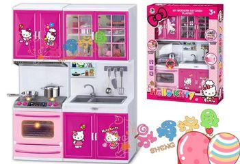 Đồ Chơi Nấu Ăn Hello Kitty 8921 - Đồ Chơi Nhà Bếp 2 Ngăn Có Đèn và Âm Thanh, Thú Vị và Giáo Dục Cho Trẻ Em
