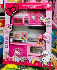 Đồ Chơi Nấu Ăn Hello Kitty 8921 - Đồ Chơi Nhà Bếp 2 Ngăn Có Đèn và Âm Thanh, Thú Vị và Giáo Dục Cho Trẻ Em