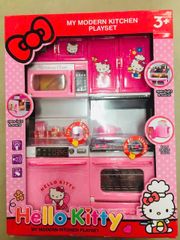 Đồ Chơi Nấu Ăn Hello Kitty 8921 - Đồ Chơi Nhà Bếp 2 Ngăn Có Đèn và Âm Thanh, Thú Vị và Giáo Dục Cho Trẻ Em