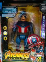 Đồ Chơi Siêu Nhân Avengers Captain America - Đội Trưởng Mỹ Pin Chạy Có Đèn Âm Thanh 810C Quà Tặng Trẻ Em