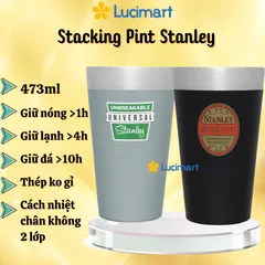 Ly uống nước Stanley The Adventure Stay-Chill Stacking Pint 473ml [Hàng Mỹ]