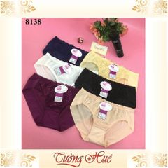 Quần lót nữ Annie 8138 phối ren lưng vừa - Đồ lót thời trang, chất liệu an toàn, thoải mái, phong cách hiện đại