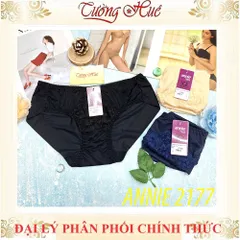 Quần Lót Nữ Phối Ren Annie QE 2177 Lưng Thấp - Thoải Mái, Chất Liệu Co Giãn 4 Chiều, Nhiều Màu Sắc, Vải Cotton An Toàn
