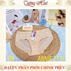 Quần Lót Nữ Phối Ren Annie QE 2177 Lưng Thấp - Thoải Mái, Chất Liệu Co Giãn 4 Chiều, Nhiều Màu Sắc, Vải Cotton An Toàn