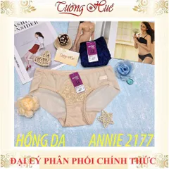 Quần Lót Nữ Phối Ren Annie QE 2177 Lưng Thấp - Thoải Mái, Chất Liệu Co Giãn 4 Chiều, Nhiều Màu Sắc, Vải Cotton An Toàn
